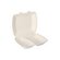 Bagasse menu boxes white 2-section HP4-2 