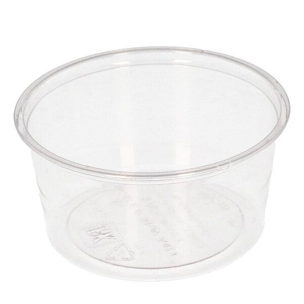 Dressingbecher PLA rund klar 100ml (4oz) 