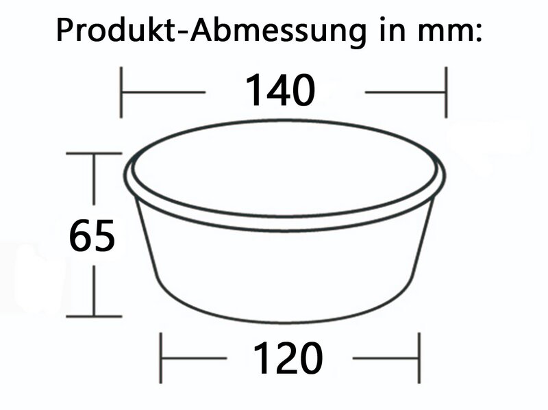 Menüschale braun 600ml (21oz) Ø 14cm 