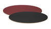 Produktbild Dekoplatte Weinrot/Schwarz S oval 200x150mm