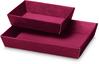 Produktbild Pr&auml;sentkorb 4-eckig Seta bordeaux flach mini 220x140x55mm