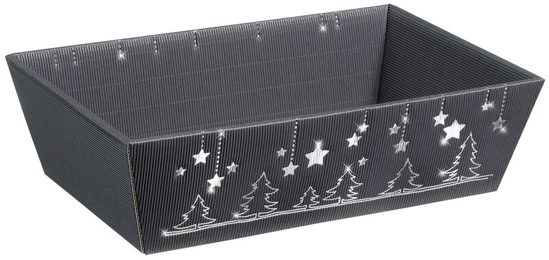 Präsentkorb "Weihnachtsglanz" 336x196x110mm -Mittel- 