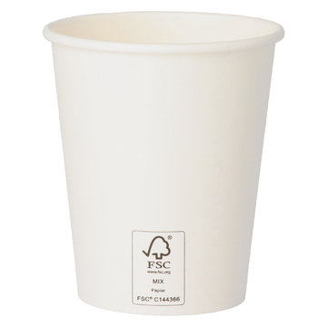 Coffee to go Becher weiß 200ml Pappbecher 0,2l