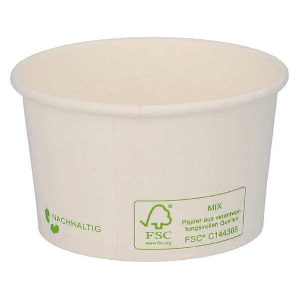 Verpackungsbecher rund 125ml Hartpapier FSC®-zertifiziert Ø 85 mm 