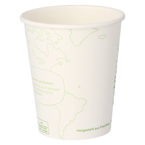 Coffee To Go Becher weiß 0,2 Liter FSC®-zertifiziert wasserbasierender Beschichtung 