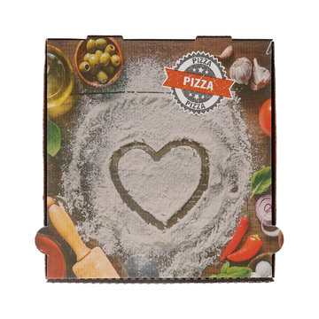Pizza box Francia 24cm x 24cm x 4cm gustoso e fresco