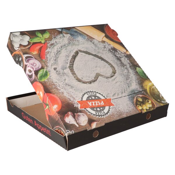 Pizza box Francia 26cm x 26cm x 4cm gustoso e fresco 
