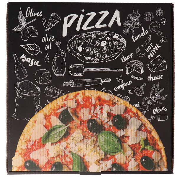 Pizzakarton New York 60cm x 60cm x 5cm für Familienpizza 