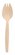 Wooden spork 147mm in a bag of 100 pieces 